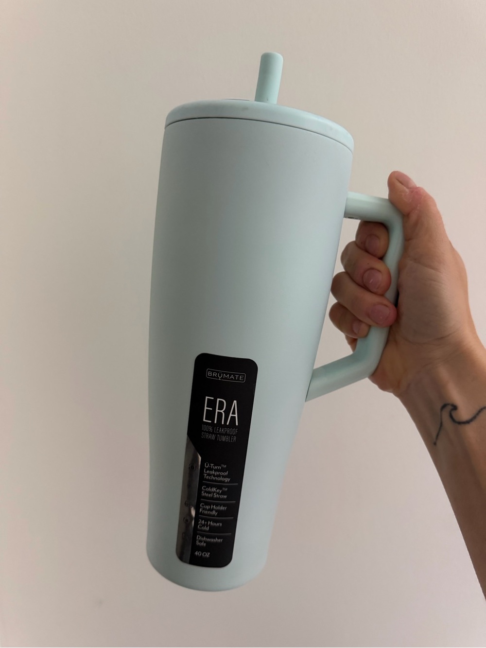 BrüMate ERA 40oz Blue Agave Straw Tumbler